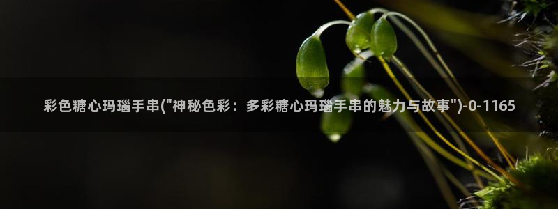 糖心vlgo母亲：彩色糖心玛瑙手串(\